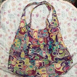 Coach  Y2K Poppy Glam Signature Print Folding Tote Bag - Nylon